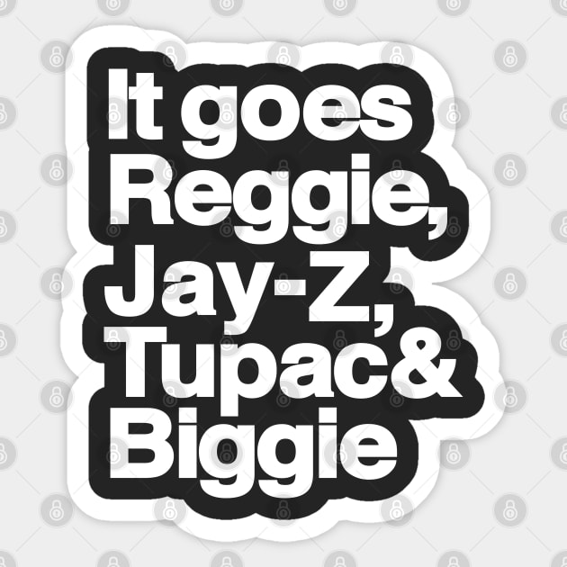 Til I Collapse Helvetica Hip-Hop Legends Sticker by Carl Cordes